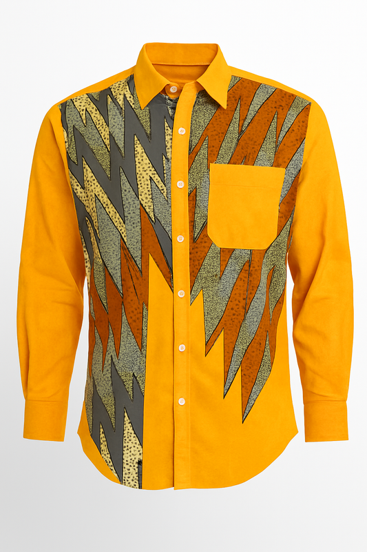 Ankara Bold Yellow Shirt