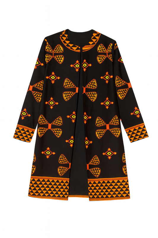Ankara Elegance Longline Jacke